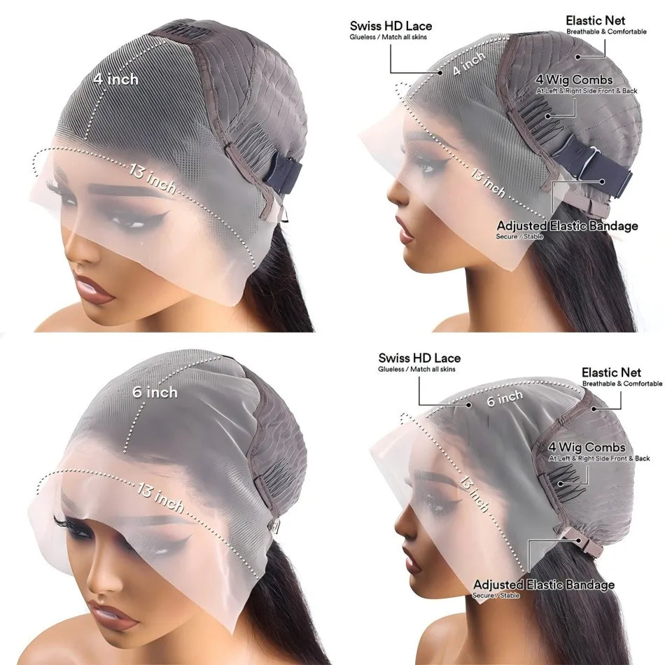 Body Wave Short Bob Wig – HD Lace Frontal & Closure