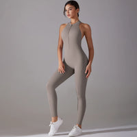 Backless Scrunch Sporty Jumpsuit
