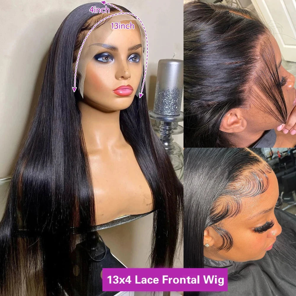 Bone Straight Human Hair Wig – HD Lace
