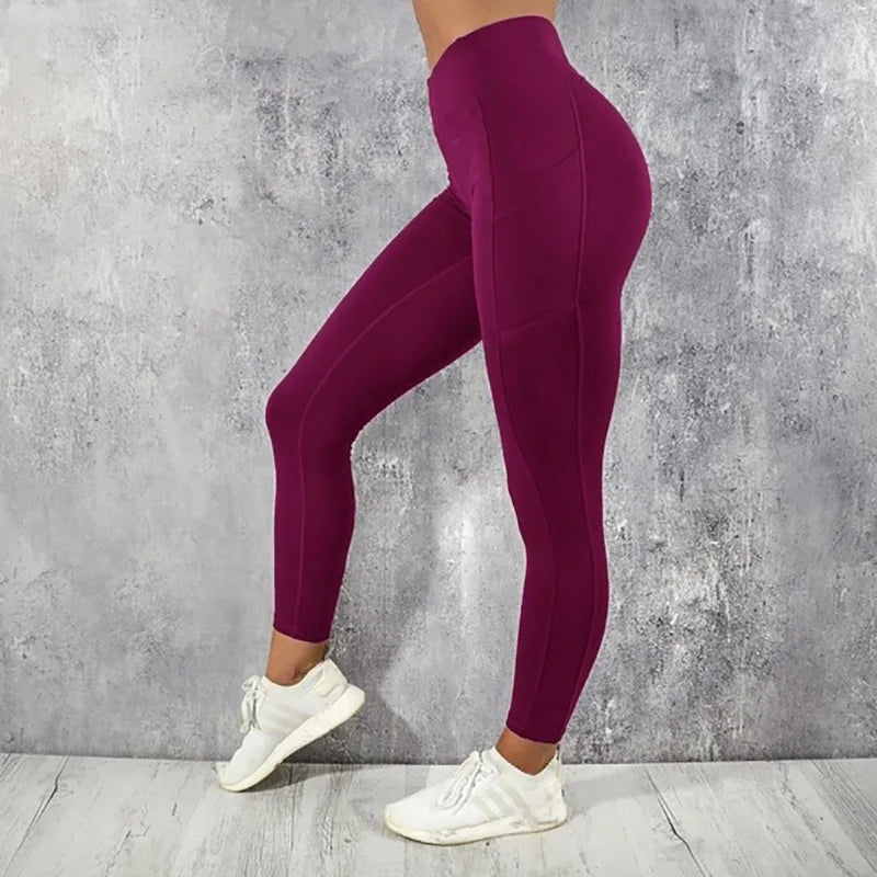 High Waist Butt-Lifting Yoga Leggings with Pocket