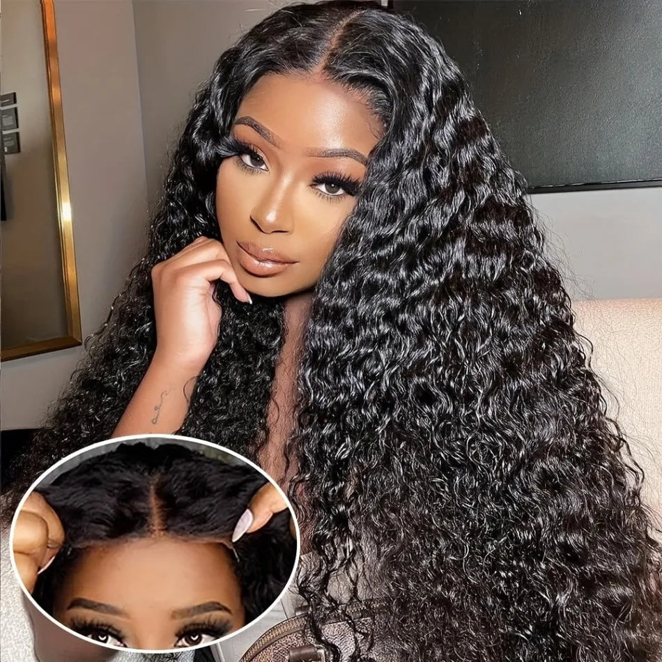 Deep Wave Glueless HD Lace Wig – 4x4 & 5x5 Closure