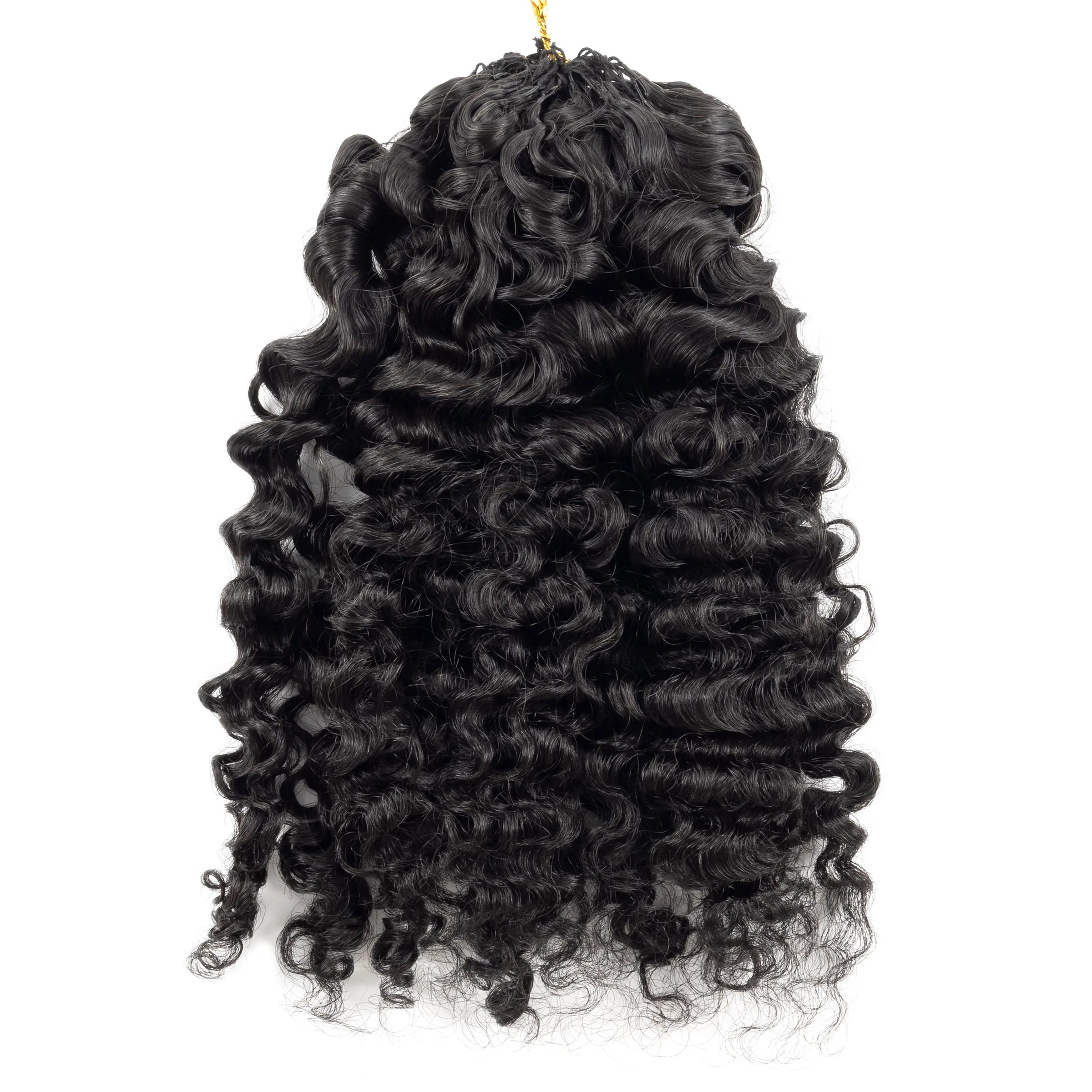 Soft Fashion Feather Crochet Hair Extensions 100% Human Hair Crochet Curly for Braiding Hair Extensions