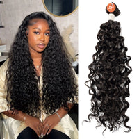 Color #2 Synthetic Curly Lace Hair Bundles