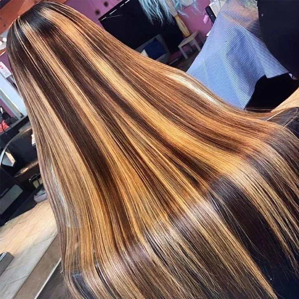 1B30 Highlight Straight HD Lace Wig – 13x4 & 13x6