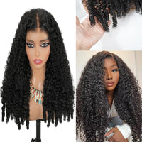 Burmese 220% Curly Human Hair Wig HD Transparent Lace Front 13x6 13x4 with Natural Baby Hair 40-46 Inch For Women