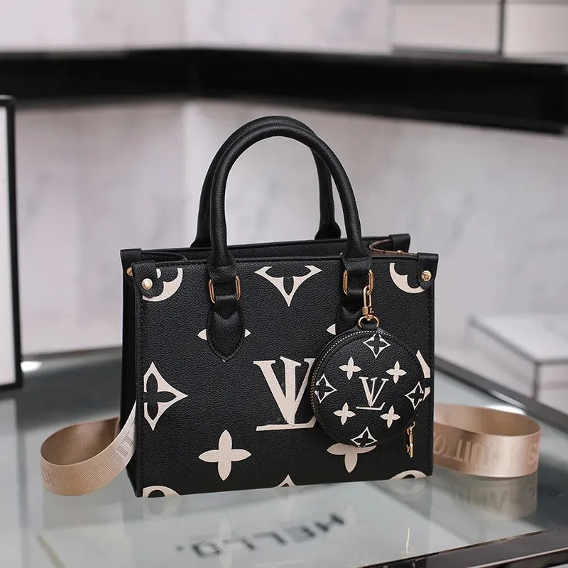 Designer Bag Tote Bag Woman Large Handbags Leather Shopping Purse Women High Quality Luxury Classic Flower Checked Shoulder Bag MM Size Handbags Travel Bag 5A