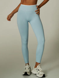 Color Contrast Backless Seamless Yoga Set