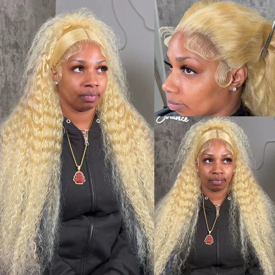 613 Blonde Water Wave HD Lace Wig – 13x4 & 13x6