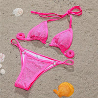 Rhinestone Micro Bikini Set