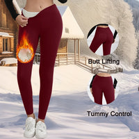 Fleece-Lined High Waist Thermal Leggings
