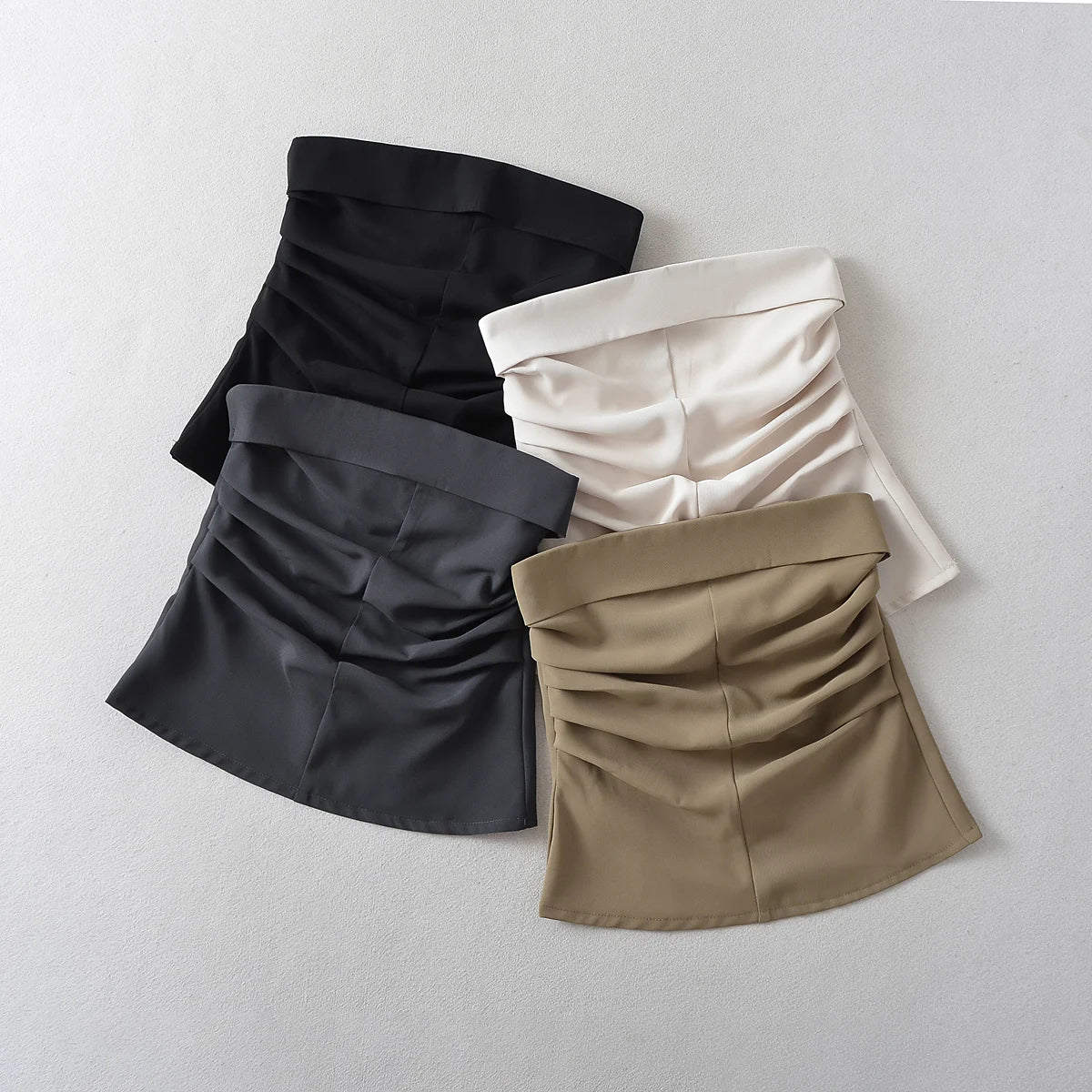 Strapless Tank Top & Mini Skirt Set