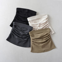 Strapless Tank Top & Mini Skirt Set