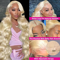 613 Blonde Body Wave HD Lace Wig – 13x4 & 13x6 | 200% & 220% Density
