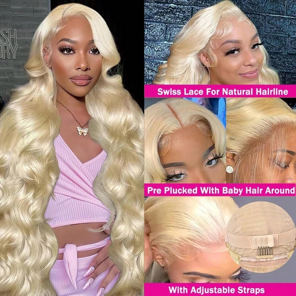 613 Blonde Body Wave HD Lace Wig – 13x4 & 13x6 | 200% & 220% Density