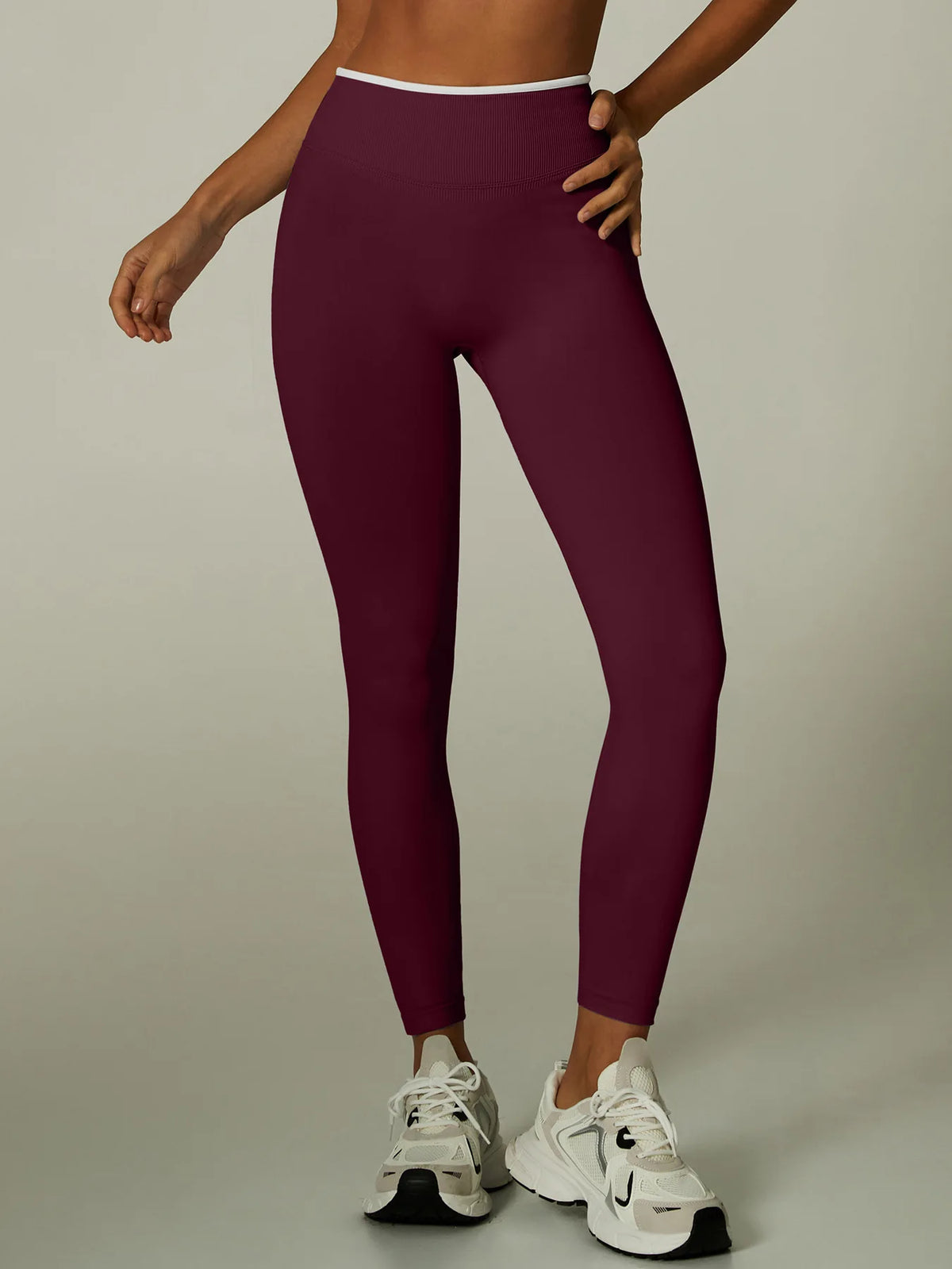 Color Contrast Backless Seamless Yoga Set