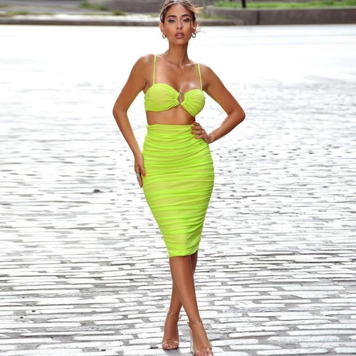 Asymmetric Spaghetti Strap Draped Midi Dress