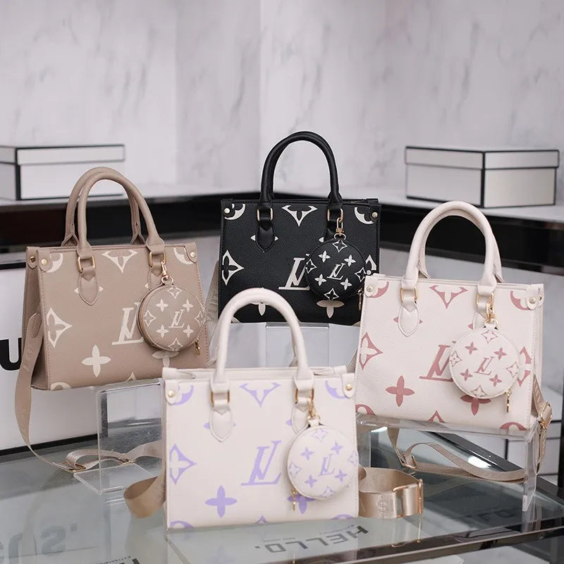 Designer Bag Tote Bag Woman Large Handbags Leather Shopping Purse Women High Quality Luxury Classic Flower Checked Shoulder Bag MM Size Handbags Travel Bag 5A
