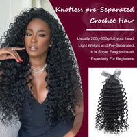 Soft Fashion Feather Crochet Hair Extensions 100% Human Hair Crochet Curly for Braiding Hair Extensions