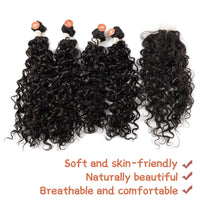 Color #2 Synthetic Curly Lace Hair Bundles