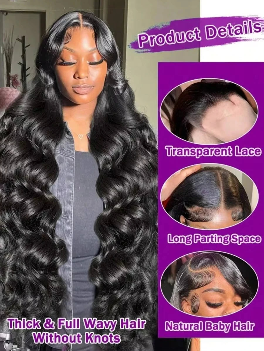 Body Wave HD Lace Wig – Natural Black 13x4 & 13x6