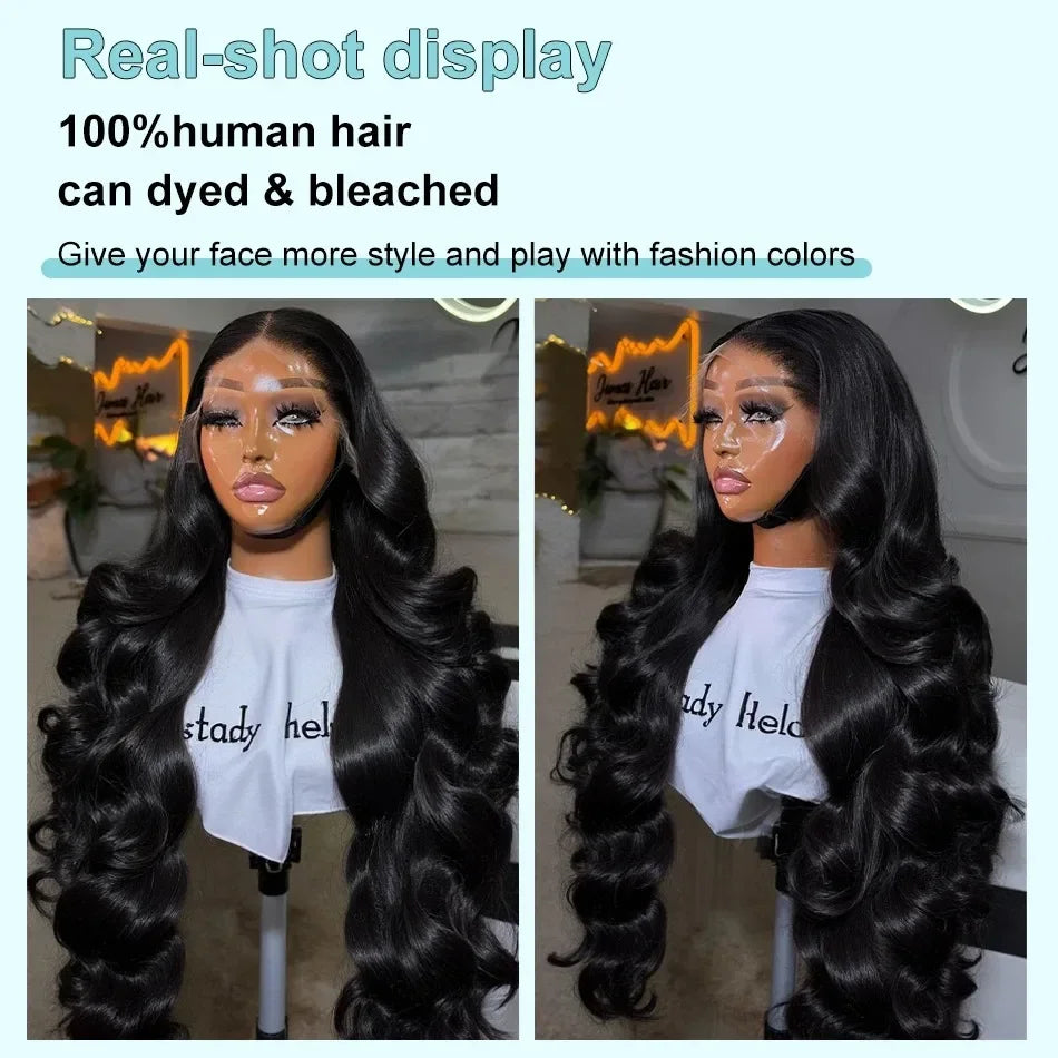 Glueless Body Wave 13x6 HD Lace Frontal Wig – 40 Inch Human Hair