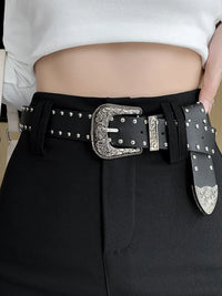 High Waist A-Line Bootcut Pants