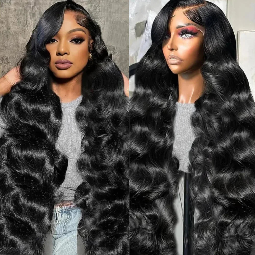 Natural Black Body Wave HD Lace Wig – 13x4, 13x6 & 7x6 | 220 Density