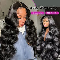 200 Density Body Wave HD Lace Wig – 13x4 & 13x6 Human Hair
