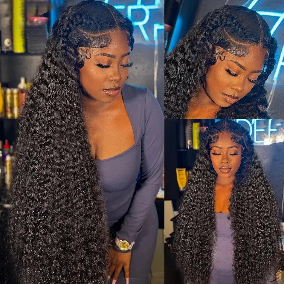 Curly & Deep Wave Brazilian Lace Wig – 180% & 200% Density | 13x4, 13x6, 4x4, 5x5 & 360