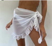 Ruffle Bikini Cover-Up Skirt