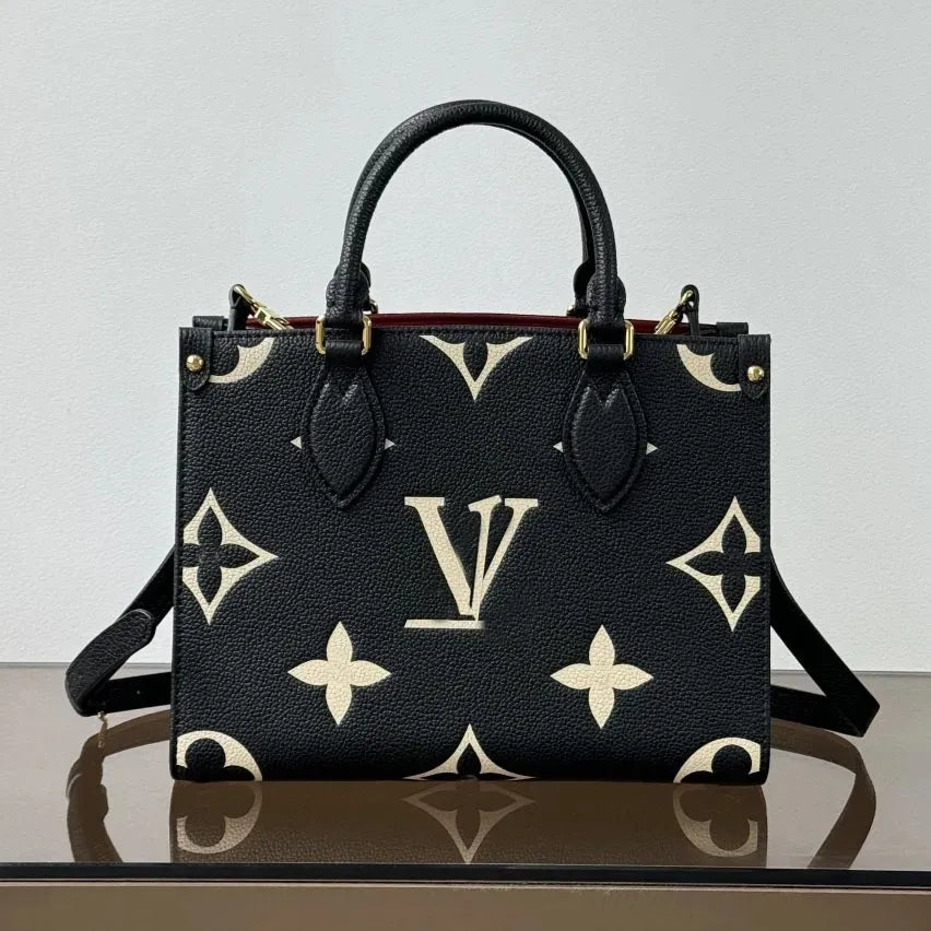 Designer Bag Tote Bag Woman Large Handbags Leather Shopping Purse Women High Quality Luxury Classic Flower Checked Shoulder Bag MM Size Handbags Travel Bag 5A