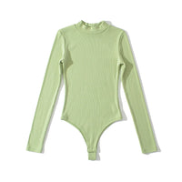 Ribbed Long Sleeve Fleece-Lined Bodysuit