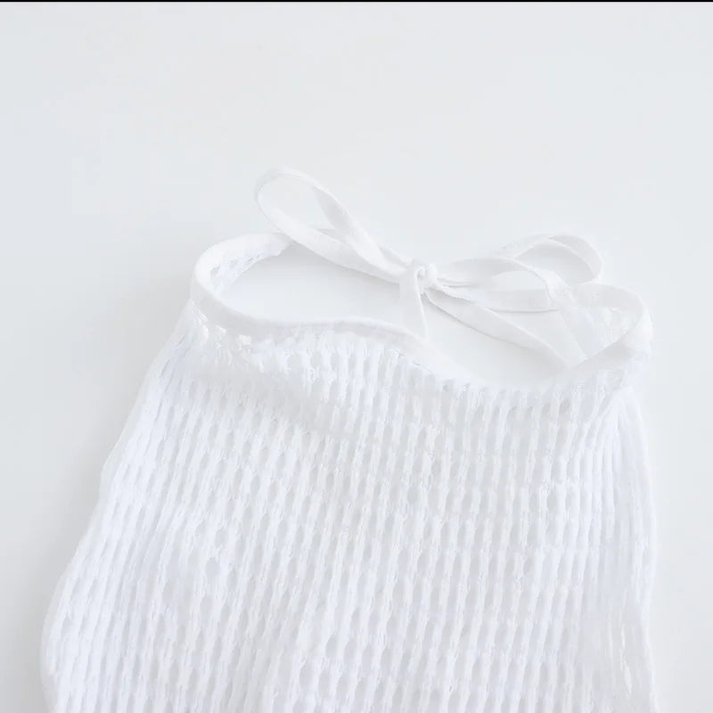 Fishnet Hollow Out See-Through Beach Cover-Up