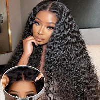 Deep Wave Glueless HD Lace Wig – 4x4 & 5x5 Closure