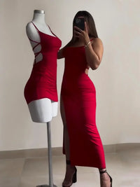 Halter Strap Bodycon Mini Dress