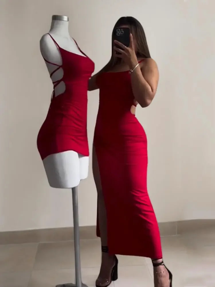 Halter Strap Bodycon Mini Dress