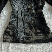 Y2K Vintage Gothic Long Sleeve Tee