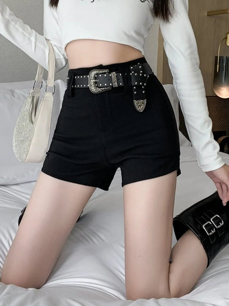 High Waist A-Line Bootcut Pants
