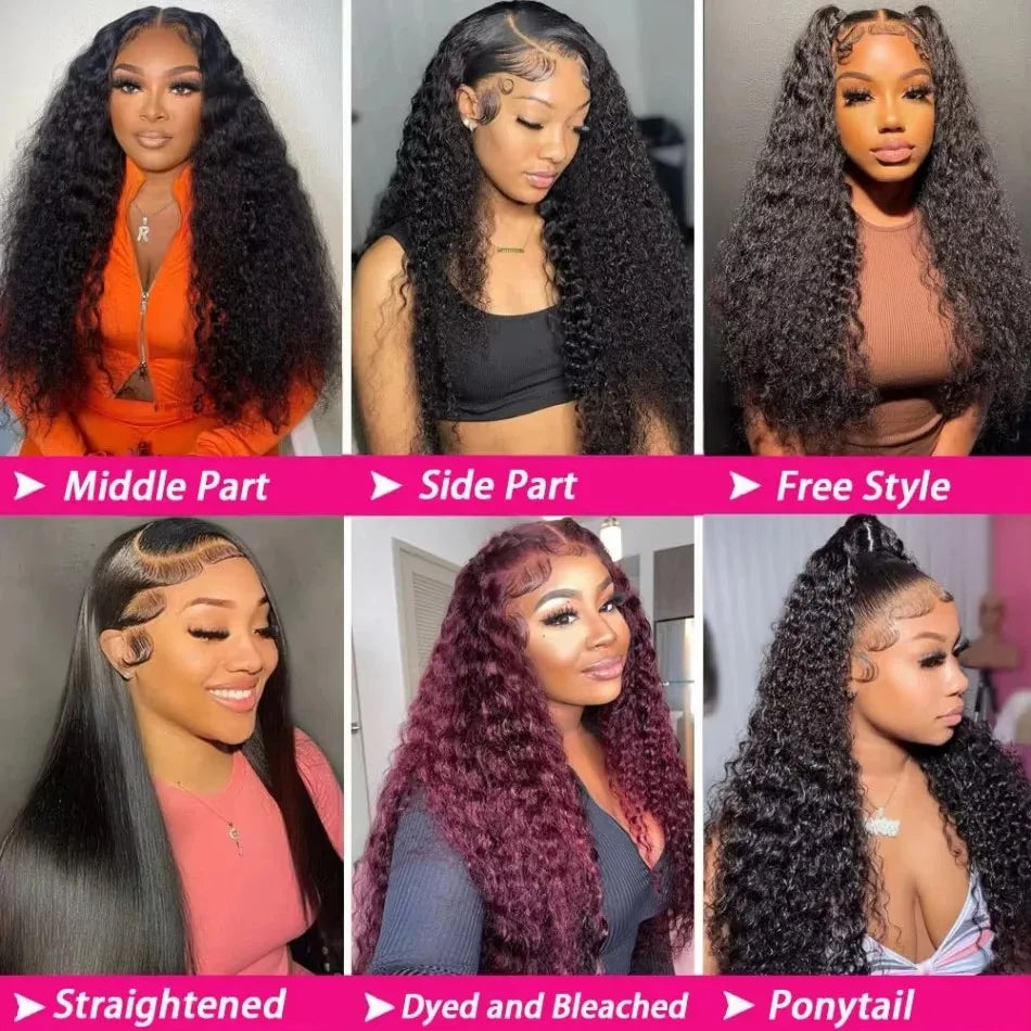 Deep Wave Glueless HD Lace Wig – 4x4 & 5x5 Closure