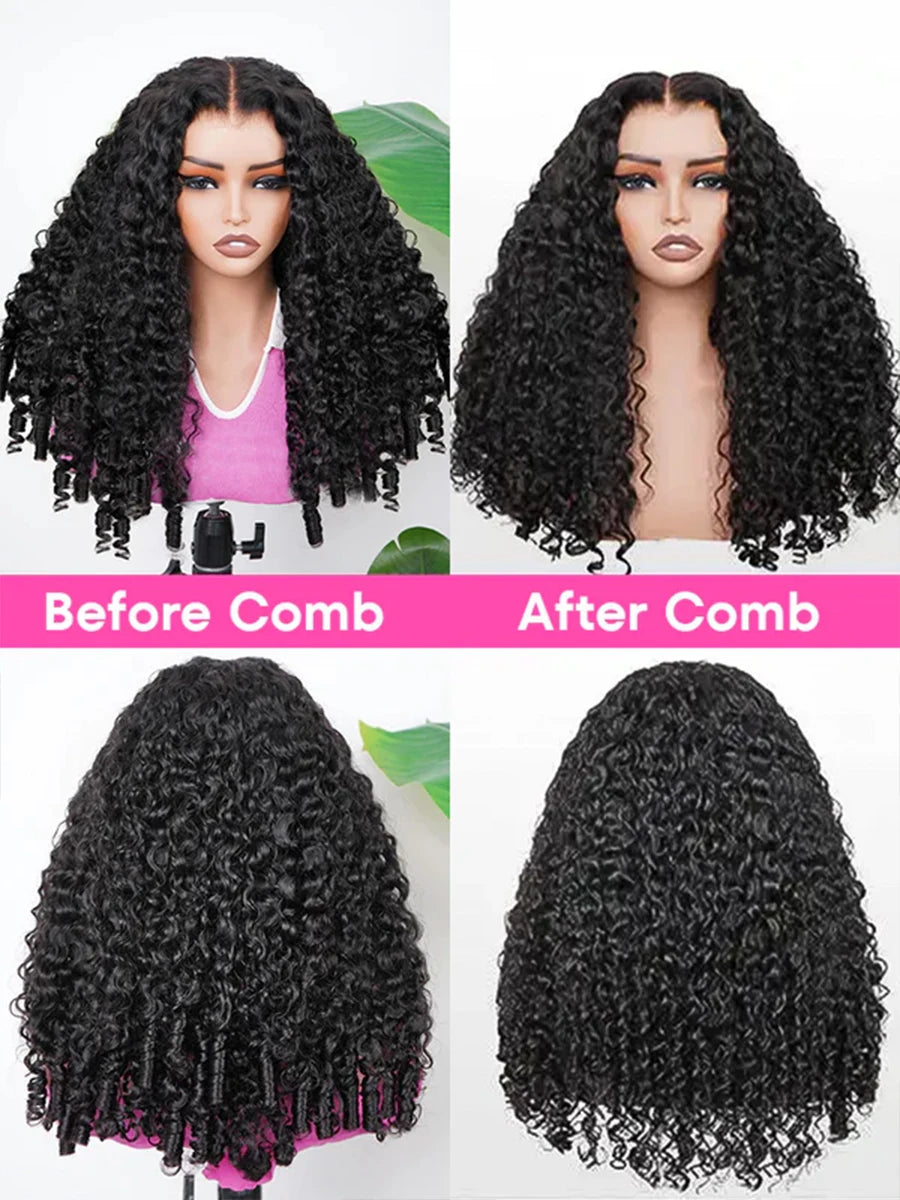 Burmese Curly Human Hair Wig – HD Lace