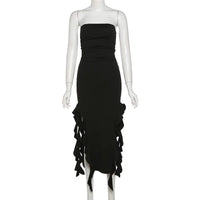 Off-Shoulder Irregular Bodycon Skirt Dress