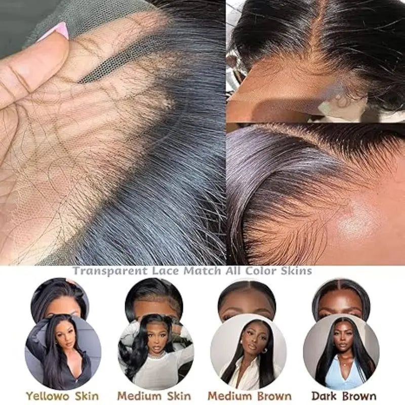 Bone Straight Human Hair Wig – HD Lace