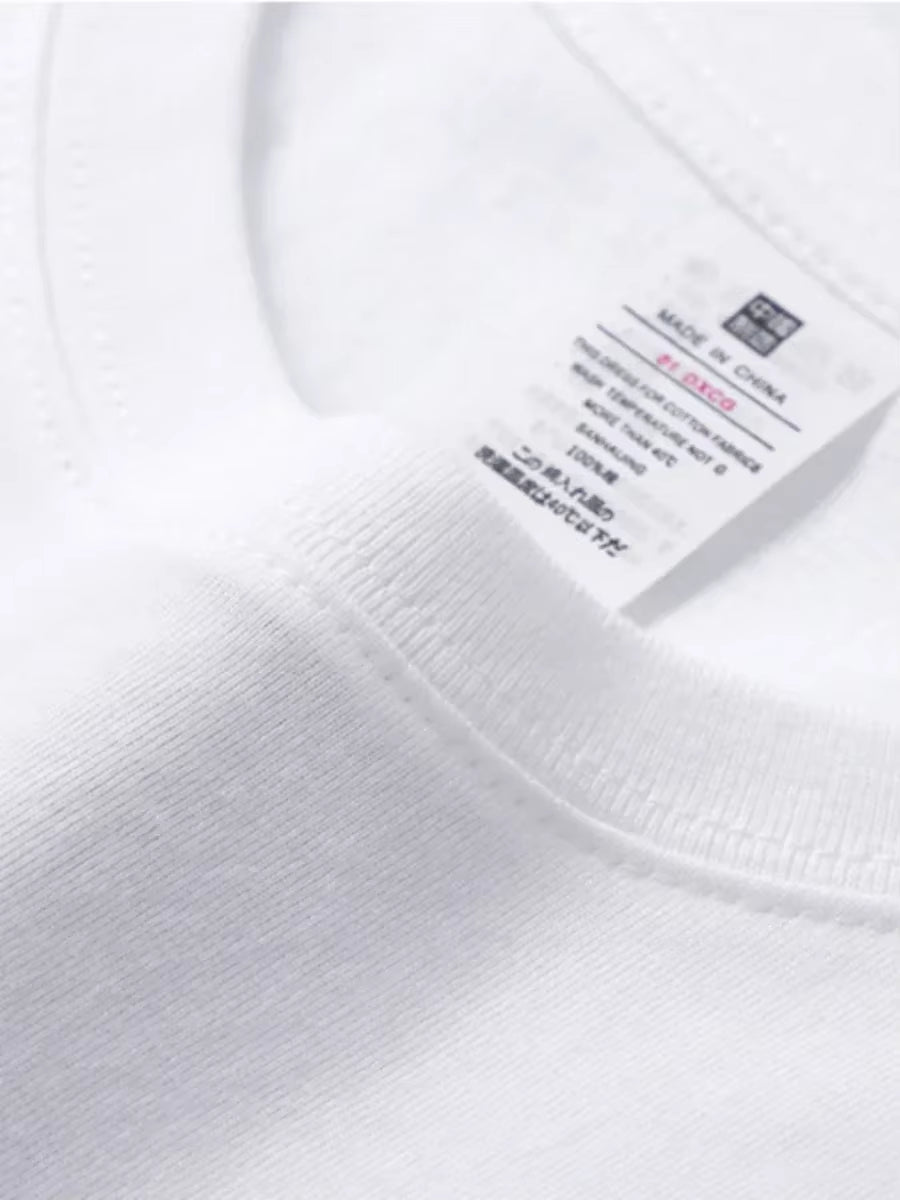 Summer 100% Cotton Women'S T-Shirt Bottoming Basic Fashionable Solid Lady Short Sleeve Loose Tops Shirts 230G/㎡ Tops