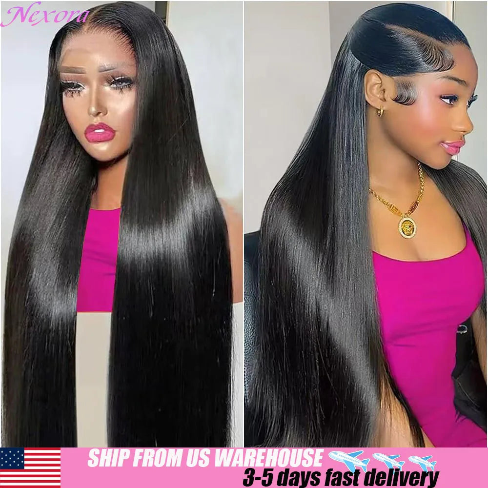Bone Straight Human Hair Wig – HD Lace
