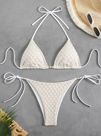 Sexy Micro Bikini 2025 Women Chain Swimsuit Female Swimwear Thong Bikinis Sets Brazilian Bathing Suit Beach Wear Lace Up Biquini