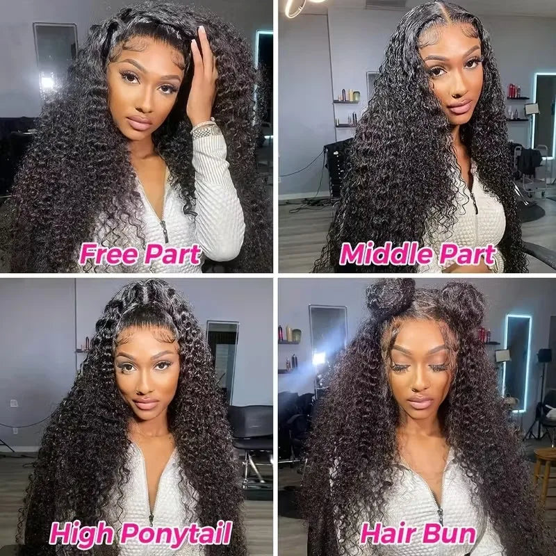 Natural Black Deep Wave Human Hair Wig
