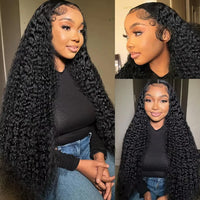 Jerry Curly HD Lace Wig – 250% Density | 13x4 & 13x6 Brazilian Human Hair