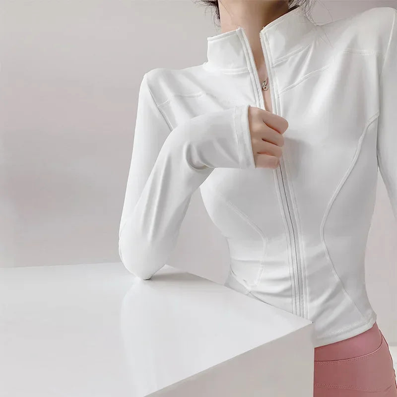 Long Sleeve Zip Running Jacket