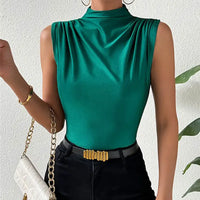 Swinging Neck Sleeveless Slimming Tank Top