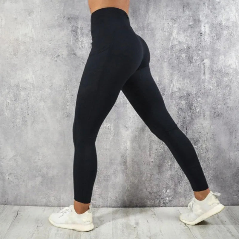 High Waist Butt-Lifting Yoga Leggings with Pocket